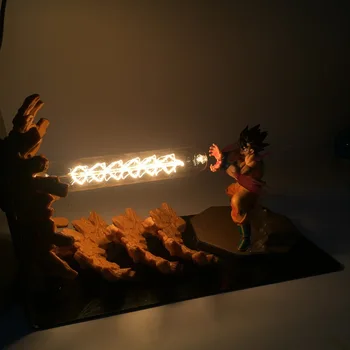 Anime DBZ Wukong Vegeta Bombă Spirit de Acțiune Figura model de Lampă cu LED-uri de lumină mingea Jucărie Kamehameha Scenă Explozie de putere mingea decor Acasă