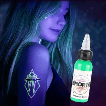 15ML Fluorescente Tatuaj Pigment Violet Lumina 7 Culori Profesional Semi-Permanent Microblading Ușor Colorat Corp Machiaj Cerneluri