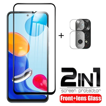 2in1 Complet Acoperi Sticla Caz Pentru Xiaomi Redmi Nota 11 Pro 5G 11S 4G 11Pro Ecran HD aparat de Fotografiat Lentilă de Protecție Capac de Film