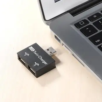 Mini 2.0 USB Splitter 1 Mascul la 2 Port de sex Feminin Hub USB Adaptor Convertor USB Hub ABS Pentru Tableta Telefon Accesorii de Încărcare