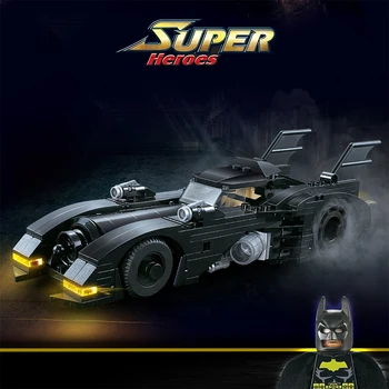 Super-Eroi City Masina De Curse De Viteză Campion Batmobilul Blocuri Moc Caramida Vehicul De Învățământ Jucării De Construcție Pentru Copii