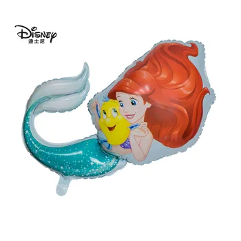 80*57 Cm Nou Stil Sirena Disney Princess Aluminiu Balon de Desene animate pentru Copii de Folie de Aluminiu Baloane Petrecere de Ziua Decor