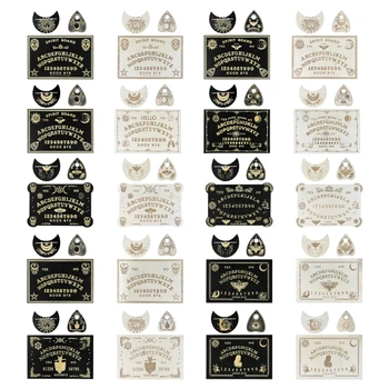 Divinație Bord Tarot Card Holder Set Moon Phase Carte De Tarot Altar Sta Cristal Pendul Vorbesc Bord Wicca Consumabile