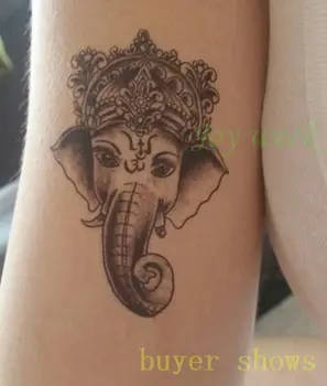 Impermeabil Tatuaj Temporar Autocolant 10.5*6 cm tatuaj elefant Ganesha tatuaj autocolante flash tatuaj tatuaje false pentru fata pentru femei