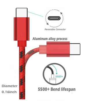 1M 2M 3M Tip C USB încărcător Cablu pentru huawei p20 lite pro pereche de 20 de onoare 10 OnePlus 6 3t ZTE Axon 7 Origine încărcare rapidă a cablurilor