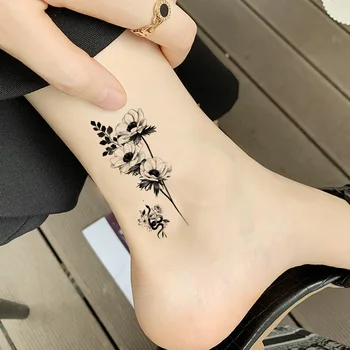 Impermeabil Tatuaj Temporar Autocolante Fluture Tigru Pene de Design Tatuaj Copii Negru Body Art Tatuaje False pentru Barbati Femei