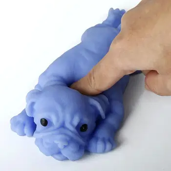 Moale Drăguț Realist Silicon Bulldog Moale Animale de Stres Scuti Copiii de Adult Animal de Jucărie de câine de Jucărie