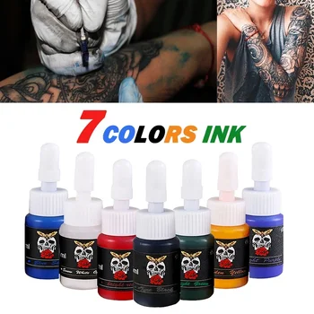 5ml de Cerneală Tatuaj Semi Permanent Plante Naturale Pigment Tatuaj Machiaj Tatuaje Cerneala Pigment Pentru Corp Vopsea de Arta Tatuaj Color Consumabile