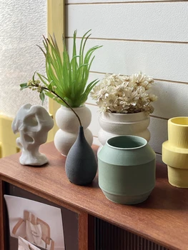 1/6 papusa model de casa mobila accesorii mini model vaza Ceramica（Dimensiune de aproximativ 3 cm）