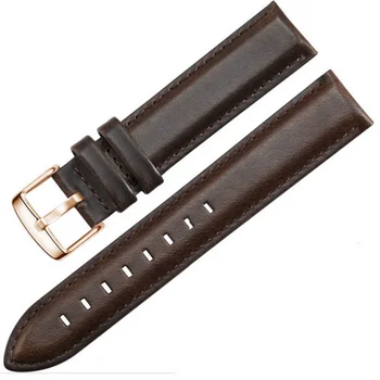 Lucrate manual din Piele lucrate Manual Watchband 18mm 20mm 22mm pentru DW Diesel, Fossil Timex Ceas Trupa Încheietura Curea Belt Band