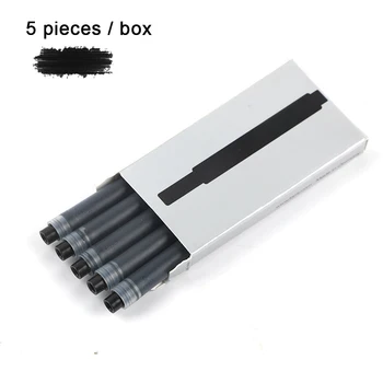 Negru T10 Unică folosință Stilou Cerneală 5Pcs/Cutie Pentru LAMY Lingmei Pen Non-carbon Înlocui Refill Dropshipping