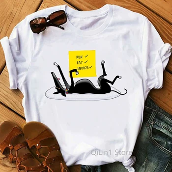 Amuzant Ogari Animal Print Amuzant Tricouri Femei Teuri Grafice De Epocă Alb T-Shirt Femme Iubitor De Câine Cadou De Ziua De Bază Tricou