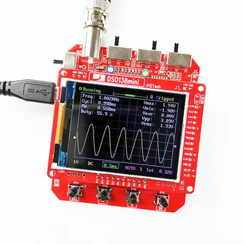 DSO138 Mini Handheld Digital Osciloscop DIY Kit Asamblat ARM Cortex-M3 12-Bit TFT Osciloscop 10:1 Sonda de Test Clip