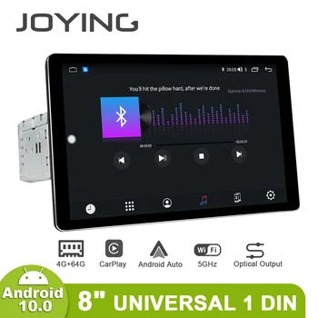 JOYING 8 Inch Android 10.0 Capul Unitate 1Din Auto Universal Music Radio Stereo 1280*800 Suport Bluetooth Wireless 4GCarplay SWC DVR
