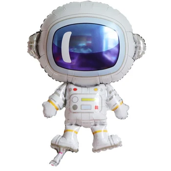Spațiu de Partid Astronaut baloane de Rachete Numărul Balon Folie Galaxy Petrecere Tematica Băiat Petrecere de Aniversare pentru Copii Decor heliu globos Imagine 2