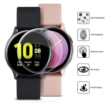 Ecran de Protecție Pentru Samsung Galaxy Watch Active 2 40mm 44mm Moale Film Complet Capacul de Protecție Folie de Protectie Rezistent la zgarieturi Imagine 2