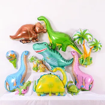 1 buc Dinozaur Uriaș Balon de Folie Băieți Baloane de Animale pentru Copii Dinozaur Petrecere de Ziua de nastere Decoratiuni Baloane cu Heliu Jucarii Copii Imagine 2