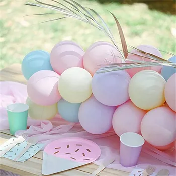 100buc 5/10inch Macaron Baloane Latex Pastel Rainbow Ballon Birthday Party, Decoratiuni Copii, Copil de Dus Colorate Nunta Globos Imagine 2