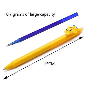 6pcs/lot de Animale care poate fi ștearsă Pix cu Gel 0.5 mm Erasable Pen Rezerve Tije Lavabile se Ocupe de Școală, Rechizite de Birou Papetărie 040371 Imagine 2