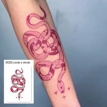 Mare Moda Sexy Lady Talie Tatuaj Floare Autocolant de Unică folosință de Durată Impermeabil Tatuaj Fals tatuajes temporales Imagine 2