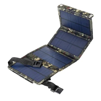 Încărcător Solar Panou Solar Pliabil Pentru Camping, Drumetii, Camping Gear Solar Power Bank Incarcator Pentru Tableta, Laptop, Aparat De Fotografiat Telefon Mobil Imagine 2