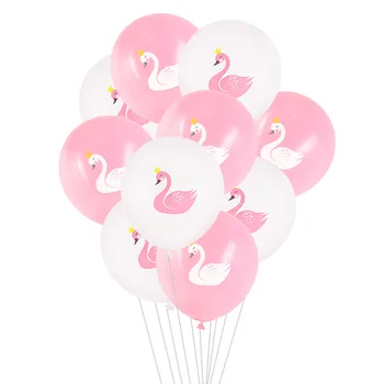 10/15buc Swan Balon Latex Alb Roz Grațioasă Lebădă Baloane Nunta Petrecere Copii Fata de Ziua de Aer Globos Decor Copil de Dus Imagine 2