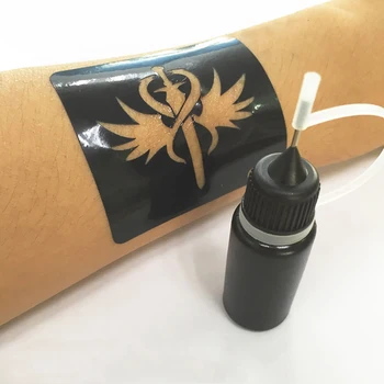 10ml Cutie de Cerneală Tatuaj Temporar Suc de Fructe în condiții de Siguranță rezistent la apa DIY Lichid Imagine 2
