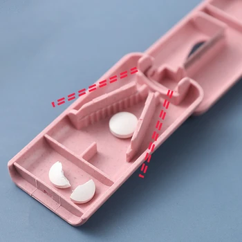 1 BUC Medicina Pastila Titularul Caz Mini Util de Stocare Portabile Caseta de Pilula Tablet Pastilă Cutter Compas Imagine 2