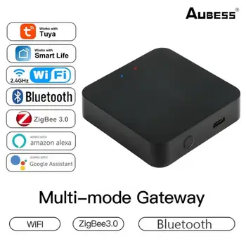 Tuya Inteligent Gateway Hub Multi-mode Smart Home Pod Plasă WiFi Bluetooth ZigBee APLICAȚIE fără Fir Control de la Distanță Alexa de Start Google Imagine 2