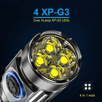 Super Mică Lanternă de Buzunar Mini Lanterna LED-uri USB Reîncărcabilă Portabil Impermeabil Lumină Albă Breloc Lanterna De 10180 Baterie Imagine 2