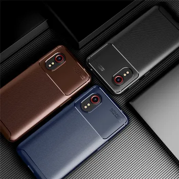 Pentru Samsung Galaxy XCover 5 Caz Fibra de Carbon Textura Cazuri de Telefon Sumsung X Acoperire 5 XCover5 SM-G525F 5.3