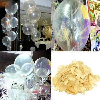 10buc/lot 12 Inch Grosime 2.8 g Clar Balon Latex Transparent Ballon Romantic Gonflabile Decor de Nunta Petrecere de Ziua Ballon Imagine 2