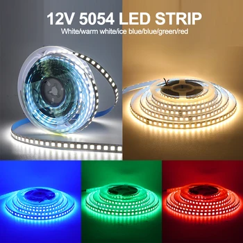 Super Bright LED Strip Lumină 12V 5M Waterproof SMD 5054 120Leds/m 9 Culori Flexibile cu LED-uri Panglică Pixel Banda pentru Decor Acasă Imagine 2