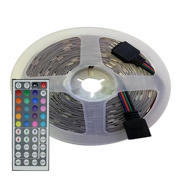5 Metri 3528RGB Benzi de Lumină Kit +44 Tastele de Control de la Distanță Impermeabil Led Strip Placă de Culoare Aleatoare Imagine 2