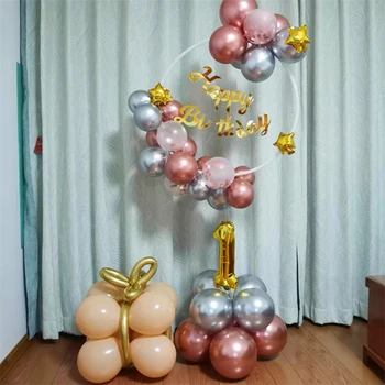 Balon Ziua De Naștere A Titularului Coloana De Crăciun, Baloane Suport Arc Crăciun Balon, Zi De Naștere Copil De Dus Petrecere De Nunta Decor Baloane Latex Imagine 2