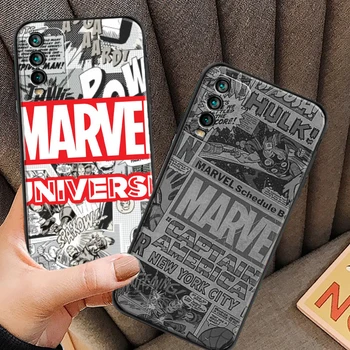 Marvel Avengers LOGO Cazuri de Telefon Pentru Xiaomi POCO F3 GT X3 M3 GT Pro X3 NFC Redmi Nota 9 10 Pro 5G Cazuri Moale TPU Carcasa Imagine 2