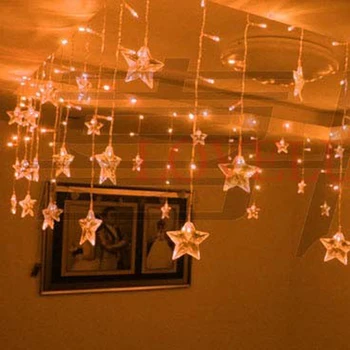 Stele LED Perdea de Lumini Sloi de gheață de 1,5 M de 48 de LED-uri Gypsophila zână Șir de Crăciun Ghirlanda de Lumini de Vacanță Pentru Anul Nou Petrecere de Nunta Imagine 2