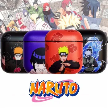 Naruto Anime Cifre Cască Caz Airpods 1 2 3 Pro Kawaii Desene Animate Uchiha Itachi Moale Casti Husa De Protectie Cadou Imagine 2