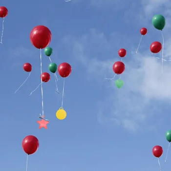 9Pcs Heliu Balon de Folie Fixe care se Încadrează Greutate Pandantiv Petrecere de Aniversare pentru Copii Ballon Decor Gravity Block Decorative Reutilizabile Imagine 2