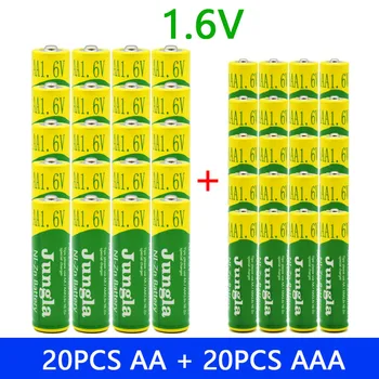 Ni-Zn 1.6 V 4800mAh AA Baterie Reîncărcabilă, AAA 3200mAh, pentru Jucării, MP3 Lămpi Solare, RC MP4 Camere Imagine 2