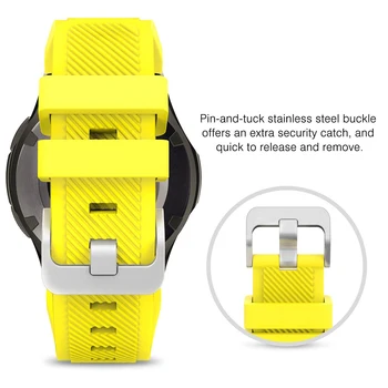 Pentru samsung Galaxy watch 46mm 22mm curea de ceas silicon moale brățară inteligent watchband ceas huawei gt 2 curea de viteze S3 frontieră Imagine 2