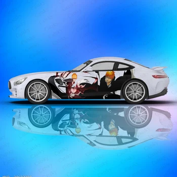KUROSAKI ICHIGO BLEACH Masina Decal Partea Grafic Folie de Vinil Modificat Auto Piese Auto Autocolant fata de imagine personalizat DIY Anime Imagine 2