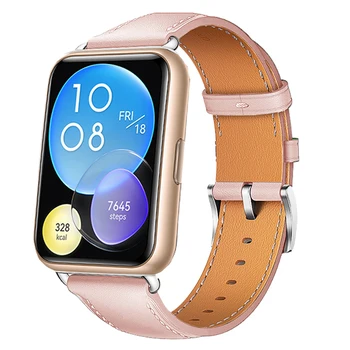 Bandă de piele Pentru Huawei Watch a se POTRIVI 2 Curea smartwatch Accesorii din Piele smart bratara bratara Huawei Watch a se potrivi Curea Imagine 2