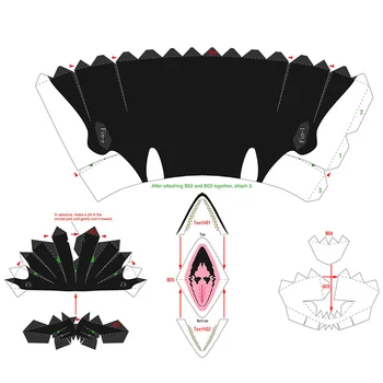 Orca, Balena ucigasa de Pliere Handmade Origami Arta Mini 3D Model din Hârtie Papercraft Animal Marin DIY Copii pentru Adulti Jucarii artizanale QD-093 Imagine 2