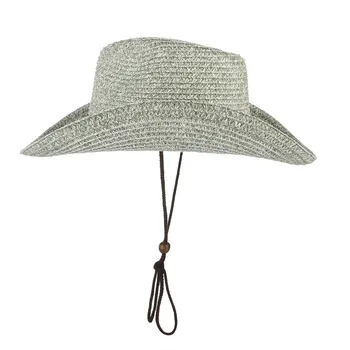 Noi Pălării de Soare Pentru Femei de Moda de Vară, Soare, Pălărie de Cowboy Panama Pliere Plajă Largă Refuz Capac pentru Bărbați Pălării de Paie Imagine 2