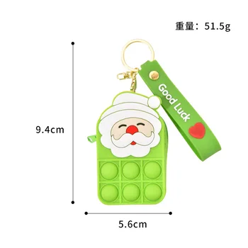 Drăguț Monedă Pungă De Pop Sale Împinge Bulele Se Frământa Jucării Pentru Crăciun Cadou Jucărie Pentru Copii Băieți Fete Pomul De Crăciun Decor Petrecere Imagine 2