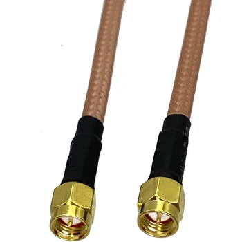 1buc RG142 SMA Plug de sex Masculin să-SMA Male Plug RF Coaxial Conector Coadă Cablu Nou 4inch~5M Imagine 2