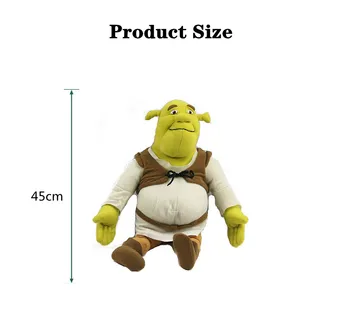 27cm 45cm Disney Frontieră Creative Shrek Papusa Drăguț pentru Copii Jucării de Pluș Băieți Și Fete Ornamente Cadouri de Vacanță Cameră Ornamente Imagine 2
