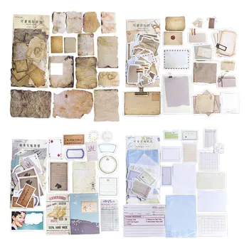 Scrapbooking Hârtie De Epocă Album Autocolant Pack Cu 4 Stiluri Decorative De Epocă Arta Ambarcațiunile De Jurnal Jurnalul Înfrumusețarea Aprovizionare Imagine 2