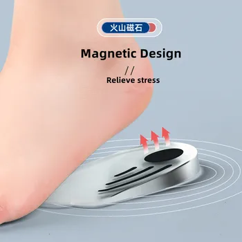 Silicon Semele Ortopedice pentru Picioare O/X Tip Picior Varus-Valgus de Corecție Fasciita Plantara Gel Branț Magnet Masaj Picior de Îngrijire Imagine 2